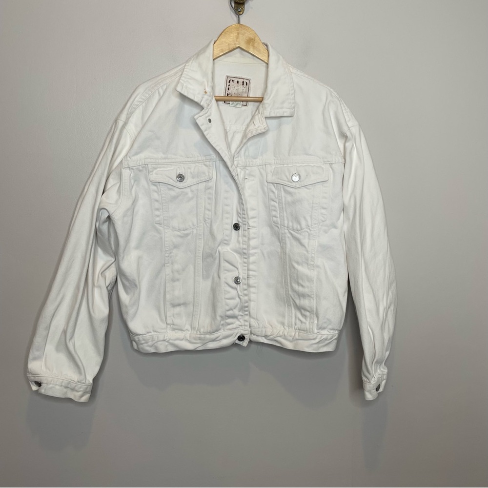 GAP VTG Crop Oversized Denim Jacket